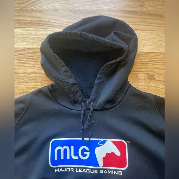 Nike MLG Major League Gaming N3L4 Halo Black Pullover Hoodie size large sweater